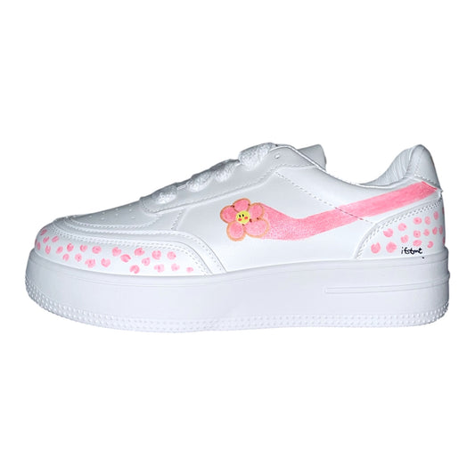 white-sneakers-women-pinkflower-flower-pink-cutedesign-cute-cuteshoes-design