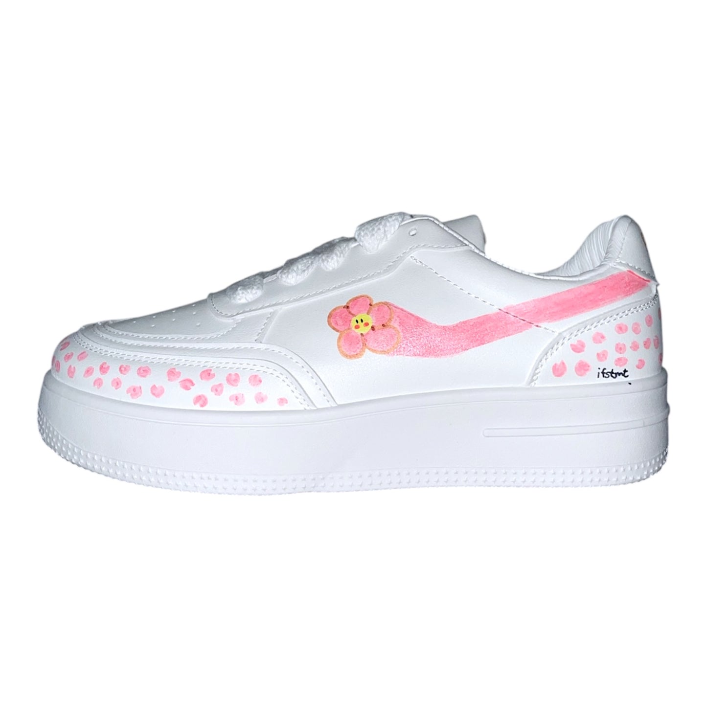 white-sneakers-women-pinkflower-flower-pink-cutedesign-cute-cuteshoes-design