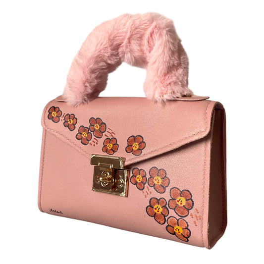 handtasche-handbag-minibag-shoulderbag-pink-brown