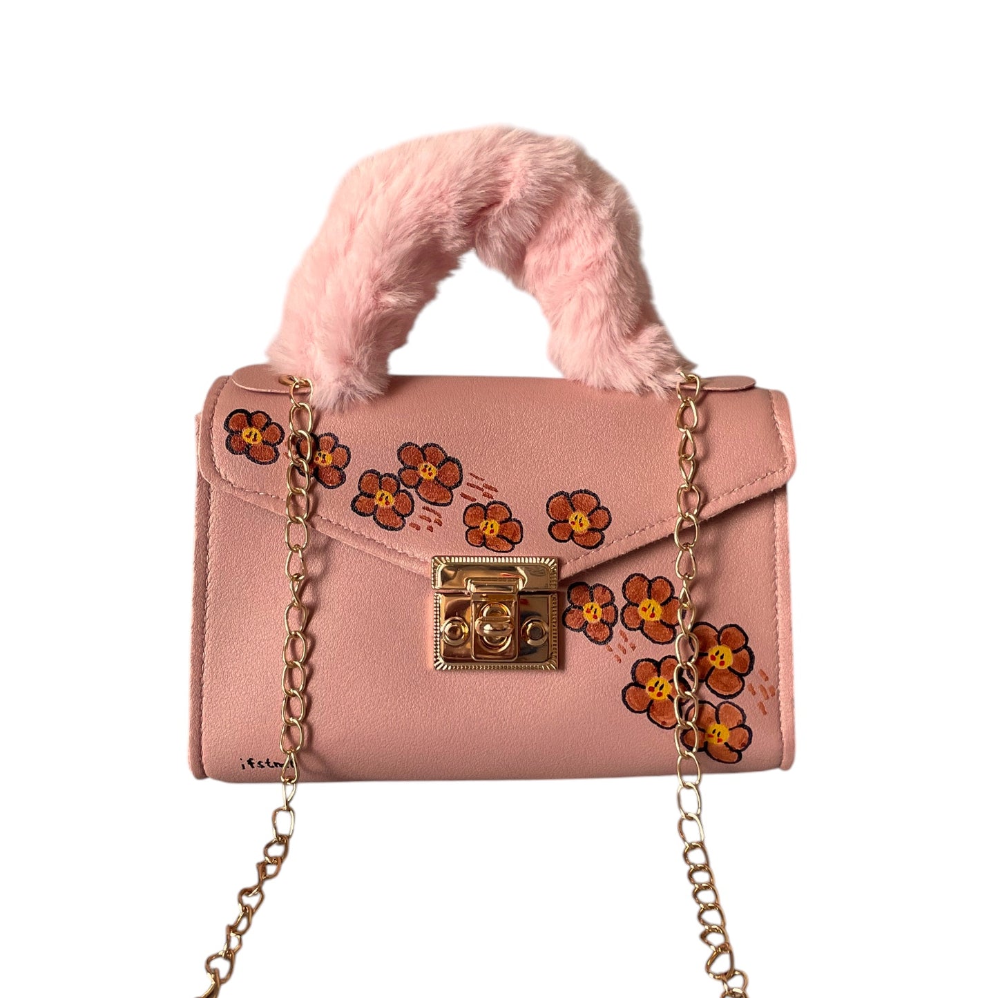 handtasche-handbag-minibag-shoulderbag-pink-brown