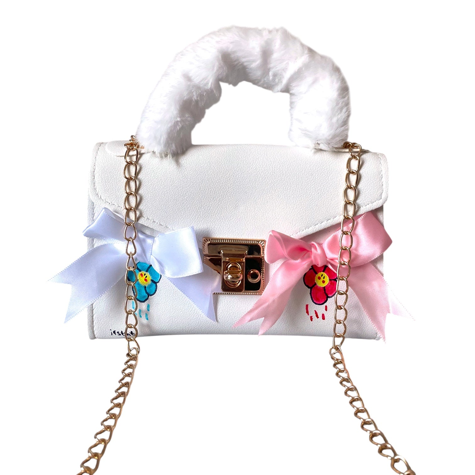 handtasche-handbag-minibag-shoulderbag-white-ribbon
