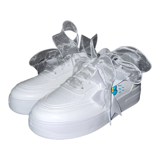 white-sneakers-blueflower-cuteflower-flower-blue-romantic-style-cutedesign-cute-cuteshoes-design-ribbon-princessshoes