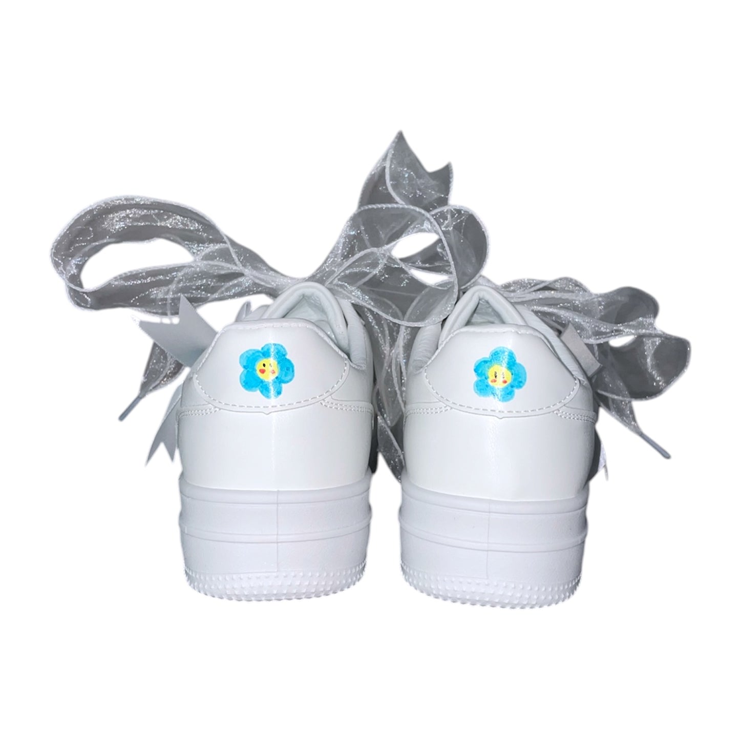 white-sneakers-blueflower-cuteflower-flower-blue-romantic-style-cutedesign-cute-cuteshoes-design-ribbon-princessshoes